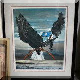 A27. “Advantage the Alliance” framed print.